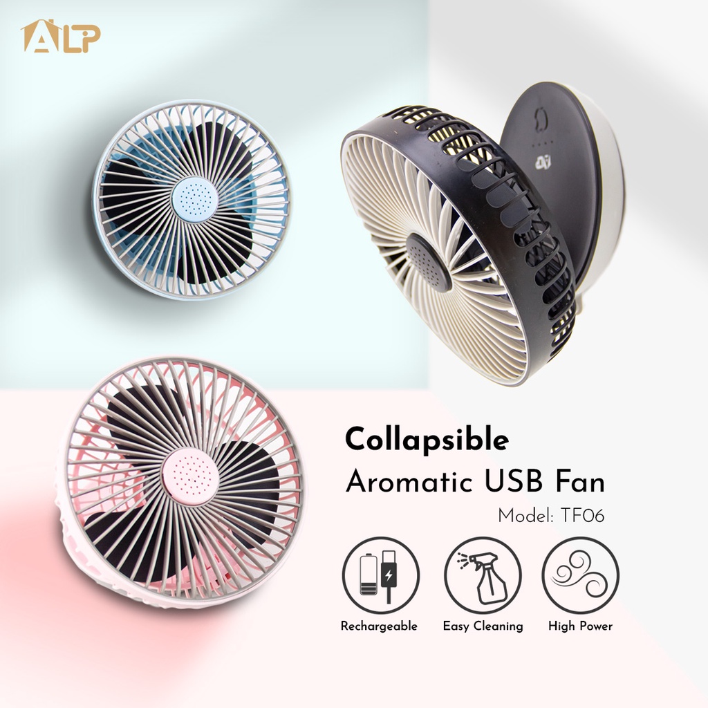 ALP TF06 Rechargeable Fan Camping Fan Folding Intelligent Fan Desktop ...