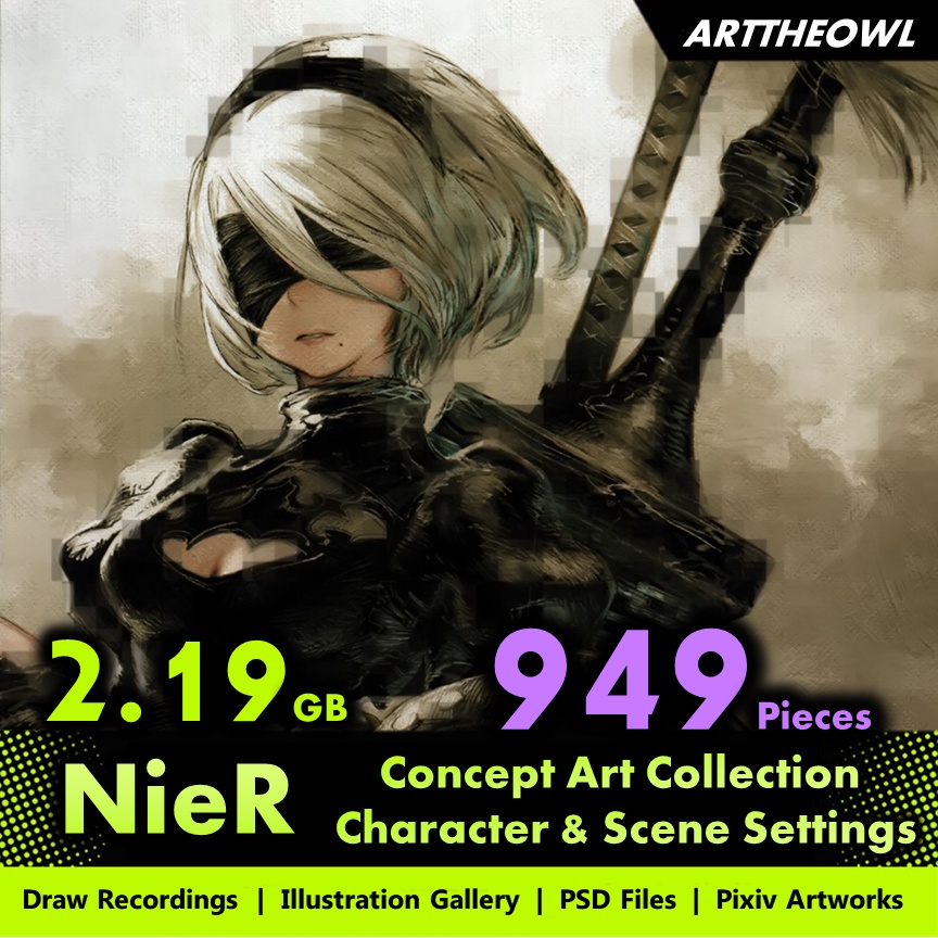 🔥 NieR Automata Concept Art & Settings Collection 🔥 Anime Manga