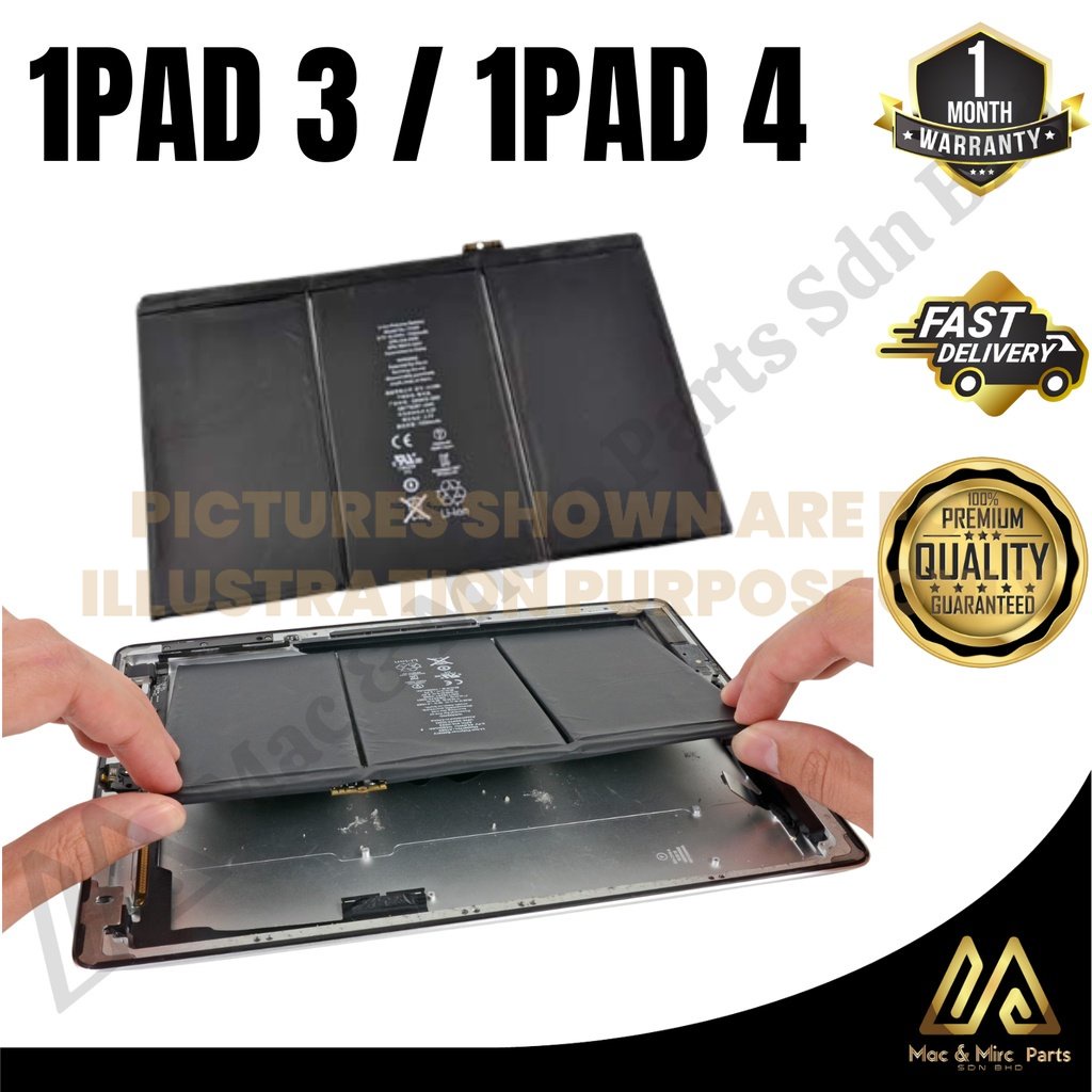 Original Pads 3 / Pads 4 Battery (11560 MAH) iPads Battery Batteries