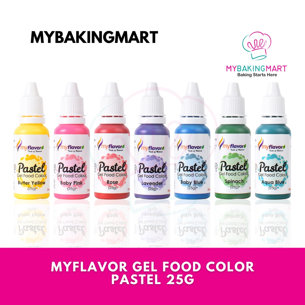 Mybakingmart | Myflavor Pastel Gel Edible Food Coloring 25g (0.88oz