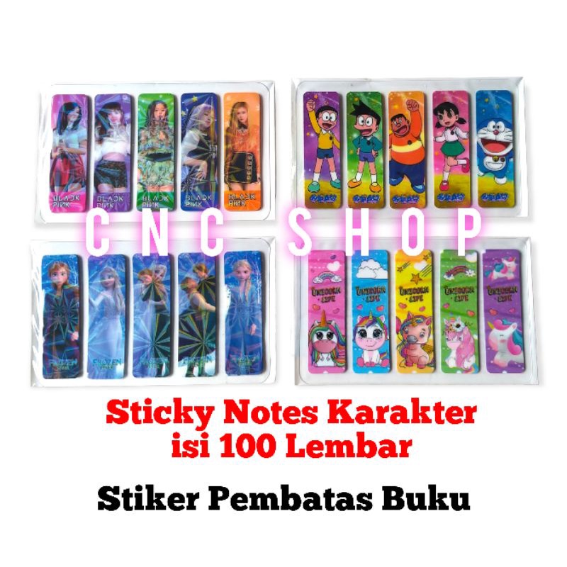 Hologram Sticky Notes / Cute Paper Divider Unicorn Blackpink Frozen ...
