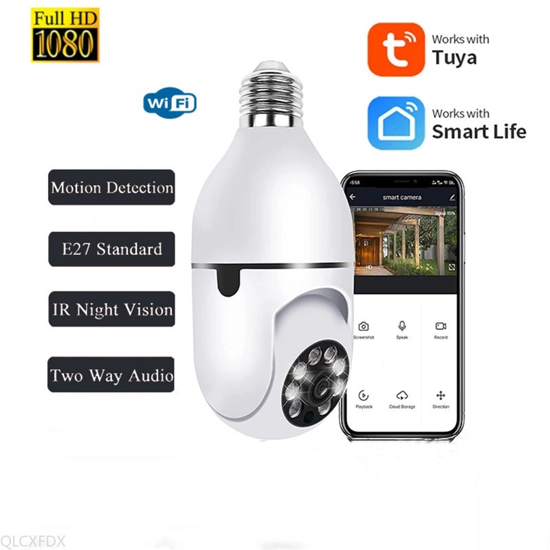 4MP/ 2MP Tuya Wifi Camera Mini Plus Bulb Socket Latest Model Full HD ...