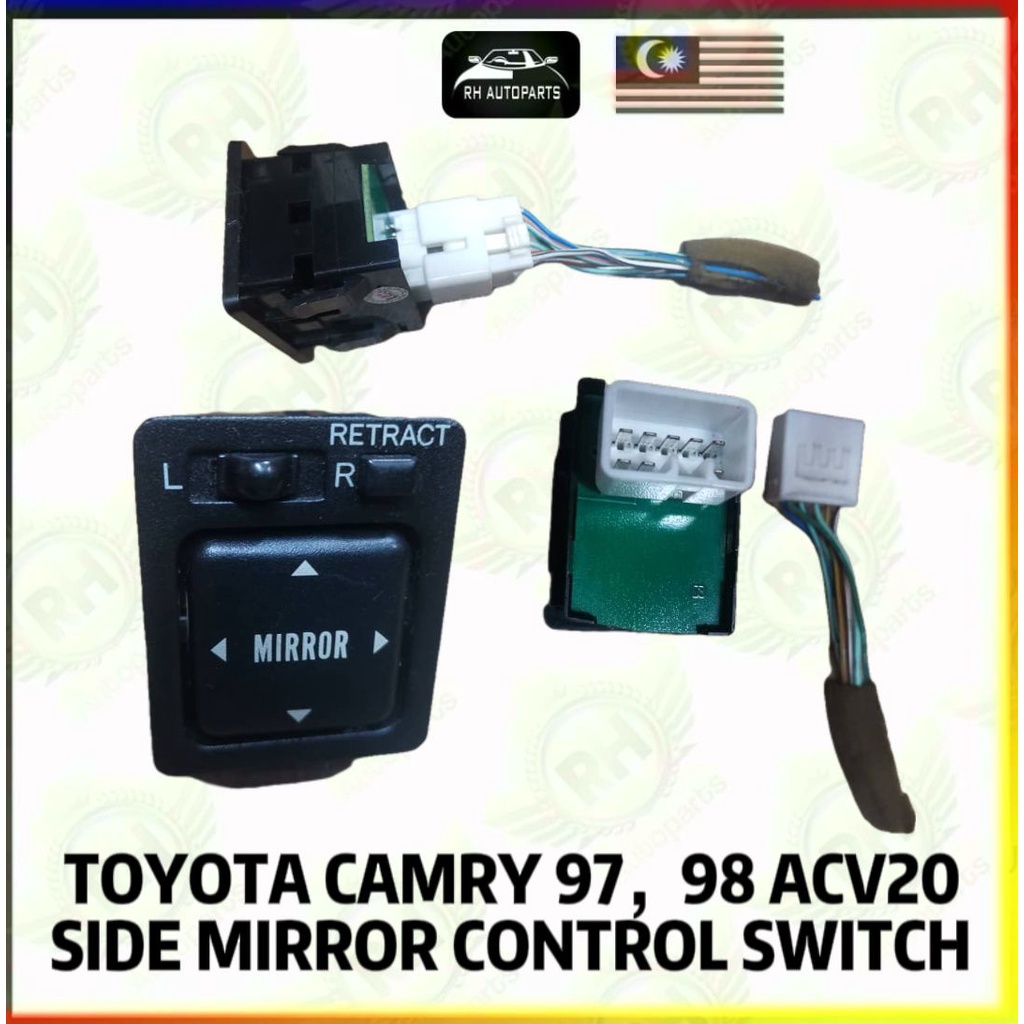 TOYOTA CAMRY 97,98 ACV20 SIDE MIRROR CONTROL SWITCH MIRROR SUIS 8PIN