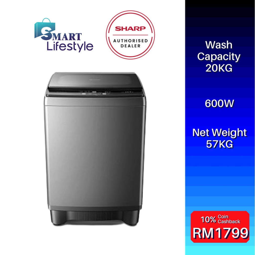Sharp Washing Machine 20KG ESX2021 | Shopee Malaysia