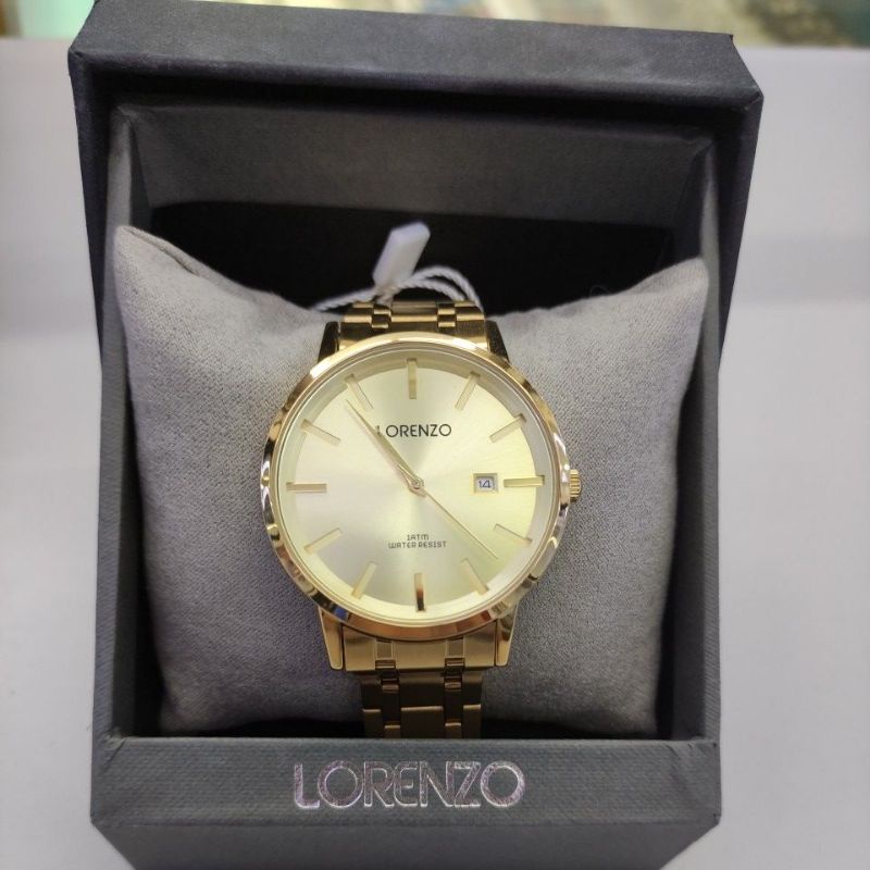 Lorenzo quartz calendar stainless steel men watch R 5100M