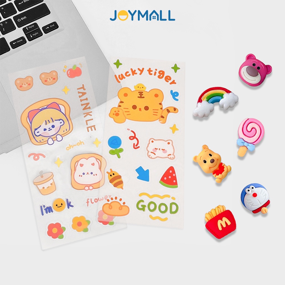 Cute and adorable 3D and 2D LocknLock stickers for decorating thermos ...