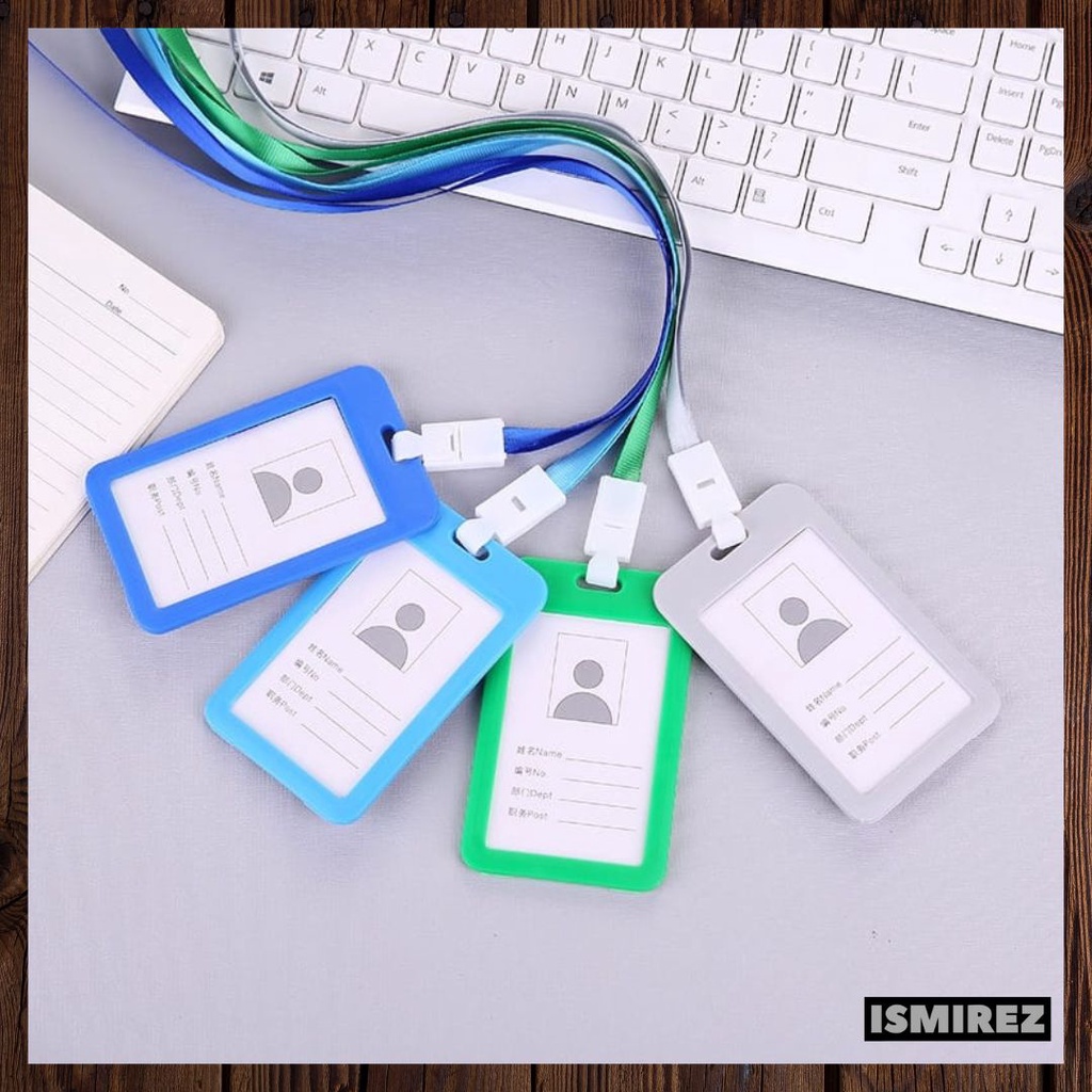 Work name card holders business work card id badge lanyard vertical