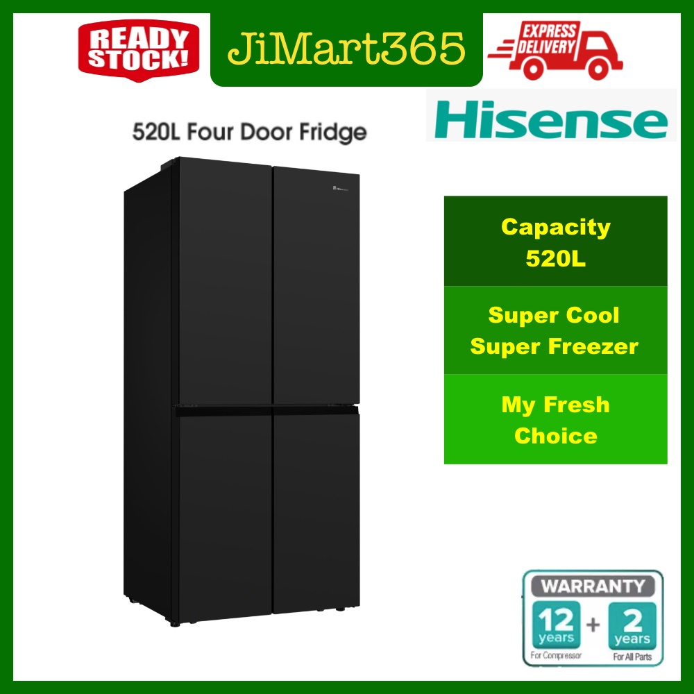 Hisense 520L 4 Door Fridge Inverter Refrigerator RQ568N4AWU