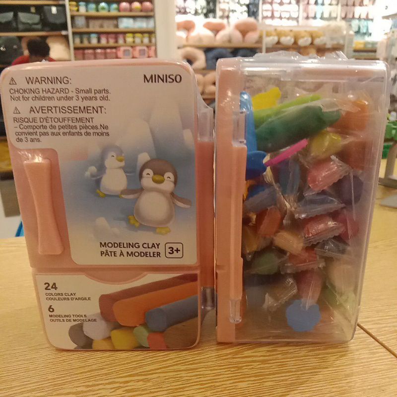 Miniso Modeling Clay 24colors/night Toy Shopee Malaysia