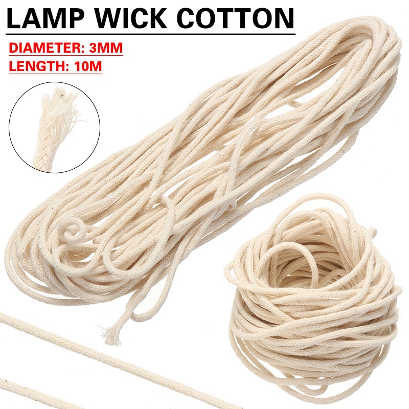 Alcohol Lamp Wick 3-Meter Braided Cotton Wick For Oil Lamps - Foto 8