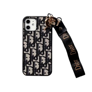 Lanyard Luxury Dior Phone Case For iPhone 14 11 12 13 15 Pro Max X