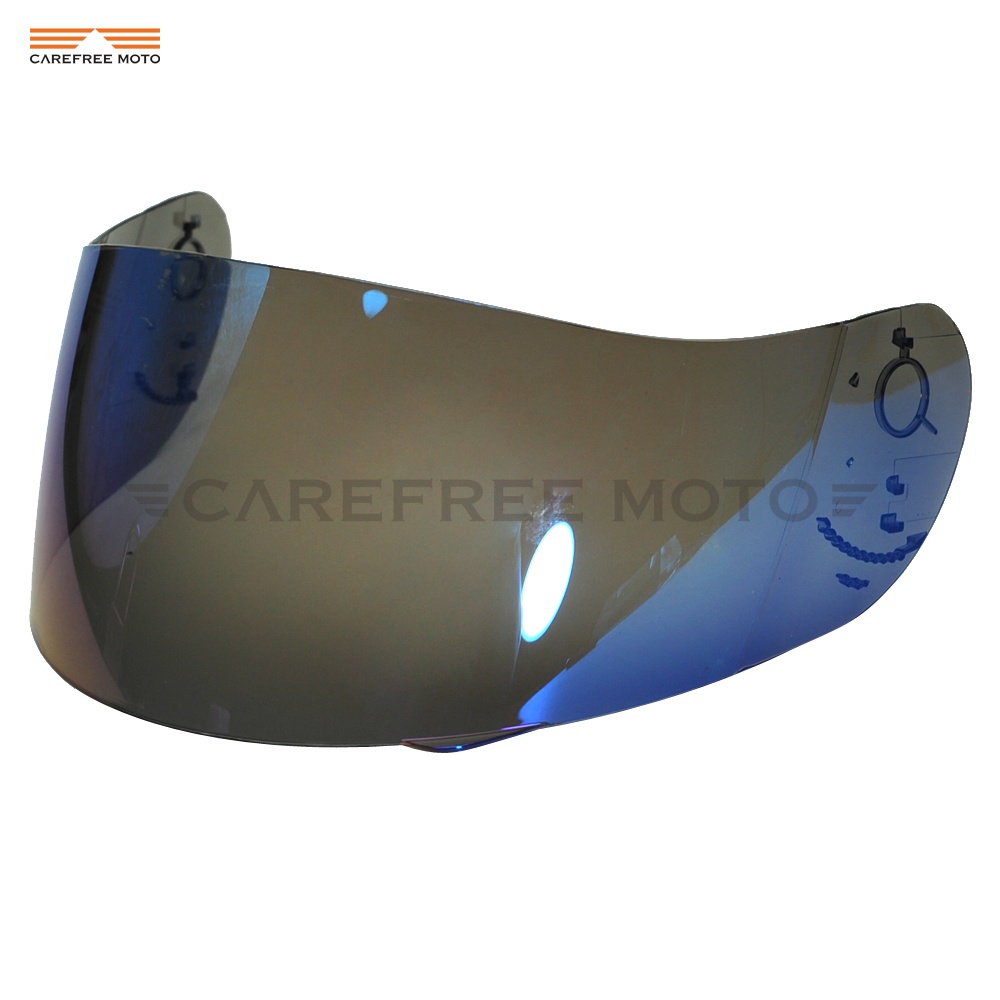 Blue Motorcycle Full Face Helmet Visor Shield Case for AGV GPPro S4 Airtech Stealth Q3 Titec