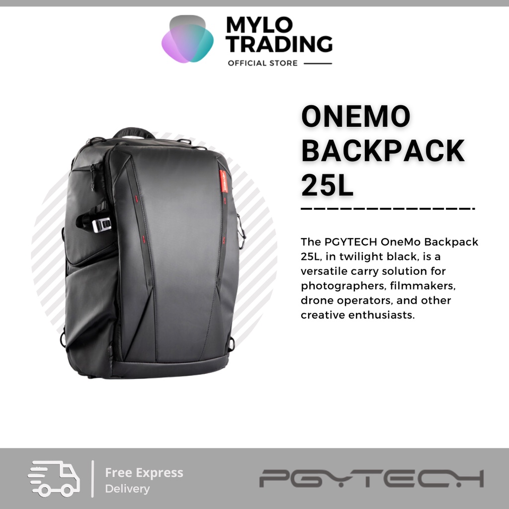 PGYTECH OneMo Backpack & Shoulder Bag (Twilight Black, 25L)