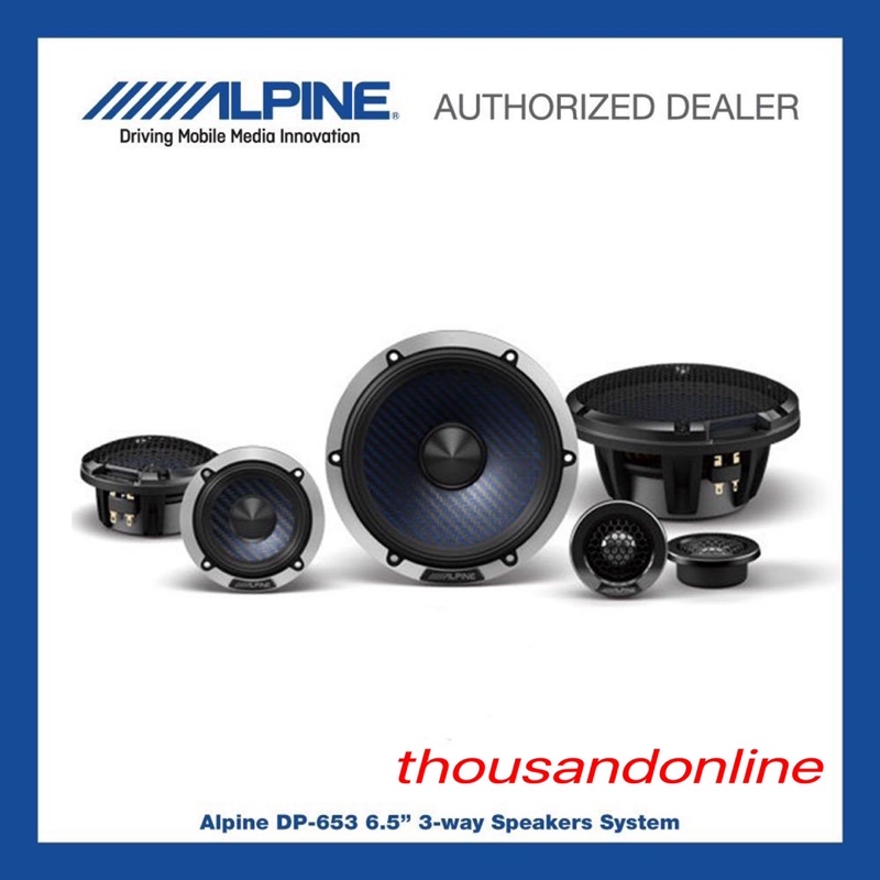 ALPINE CAR AUDIO DP653 6.5 iINCH 3WAY SPEAKER Shopee Malaysia