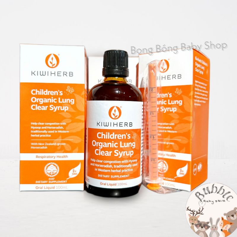 Kiwiherb Children'S Organic Lung Clear Syrup 100ml sputum pond to repel ...