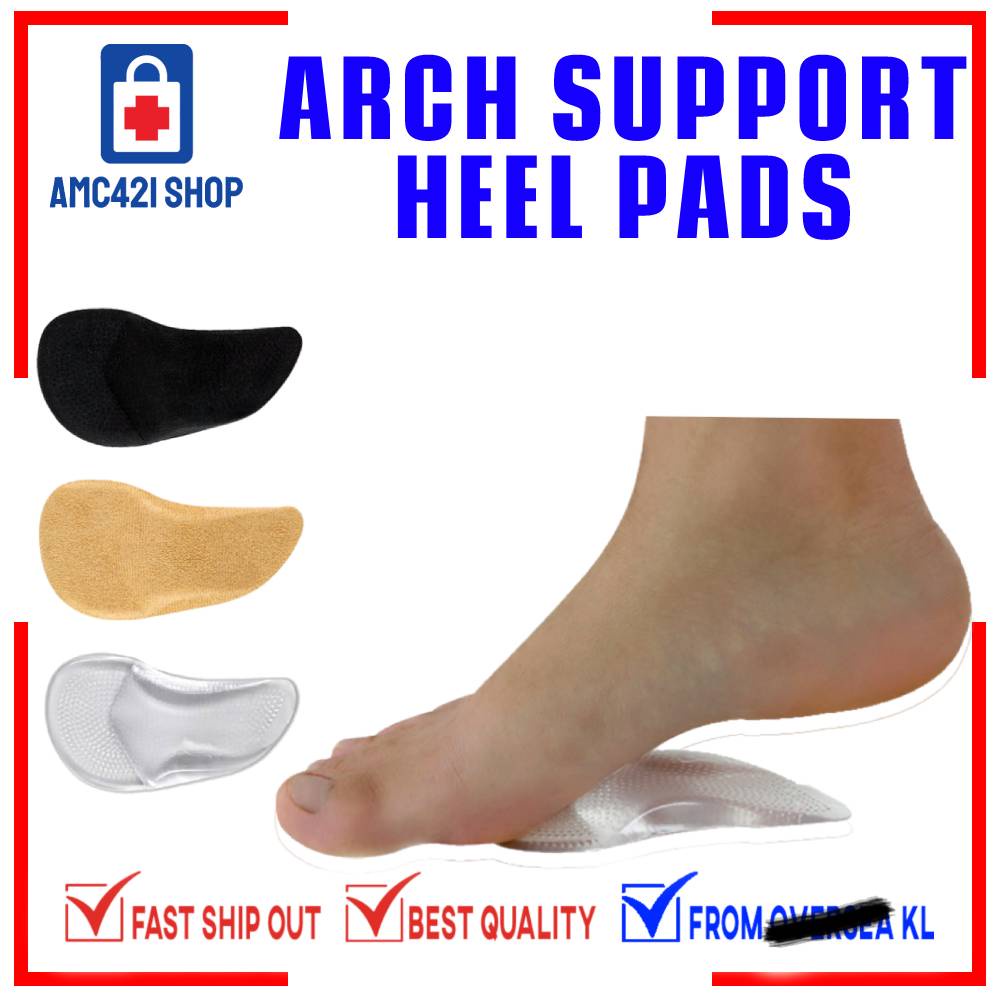 AMC Arch Support Shoe Insoles for Flat Feet Gel Arch Inserts Plantar
