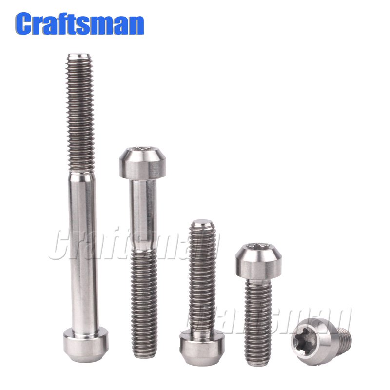 M6 Titanium Cap Head Screws - Low Profile DIN 6912 Bolts In 10mm To 35mm Lengths