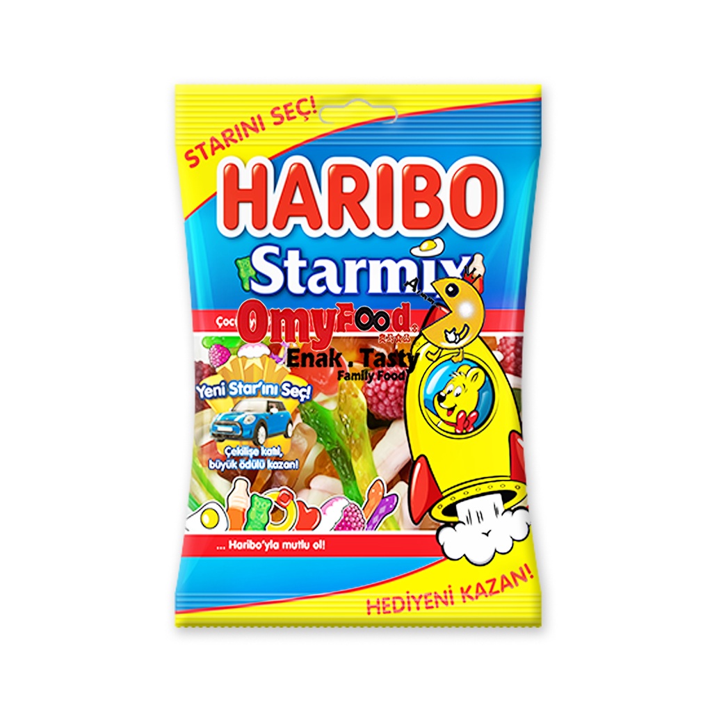 80g Haribo Chewy Gummy[GoldenBears/Happy Cola Zourr/Worms/Teeth/Berries ...