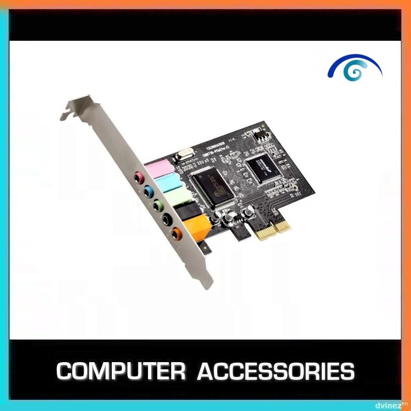 C-Media PCI-E CMI8738 Audio Chipset PCI Express Desktop Computer PC 5.1 ...