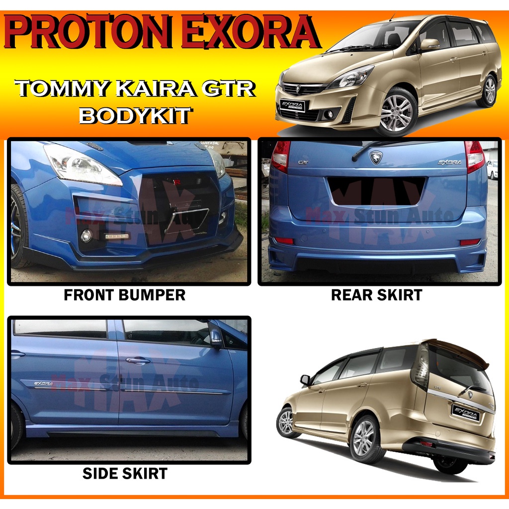 Proton Exora Tommy Kaira Gtr Style Fullset Bodykit Tommy Kaira Gtr Bumper Skirt Lip