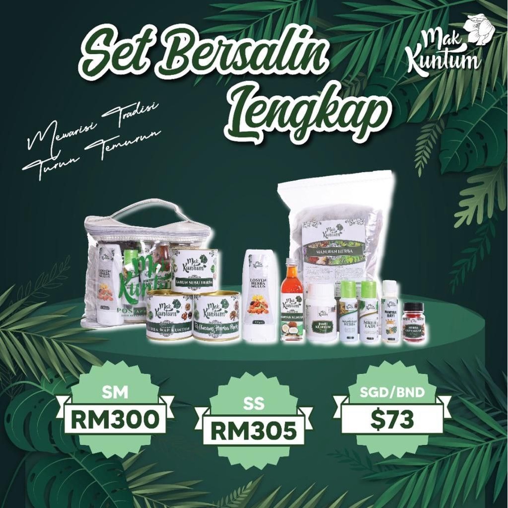 Set Bersalin Lengkap Rempah Tangas Losyen Boreh Mandian Herba