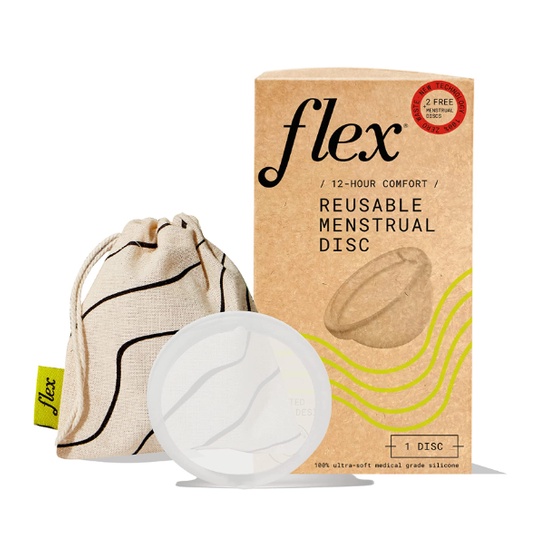 Flex Reusable Disc Reusable Menstrual Disc Tampon, Pad, and Cup