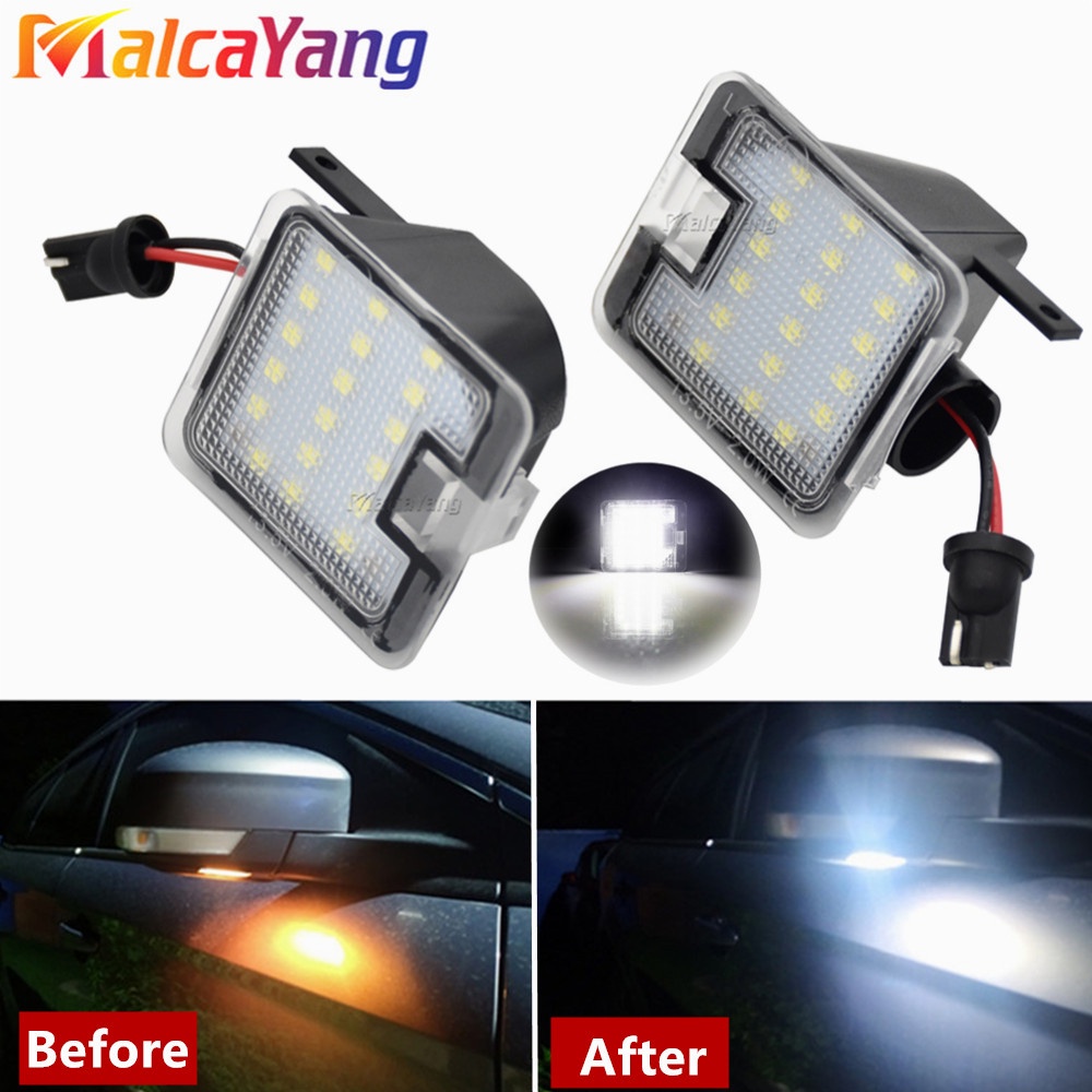 LED Under Side Mirror Puddle Light For Ford Focus MK3 Escape Kuga MK1 2 ...