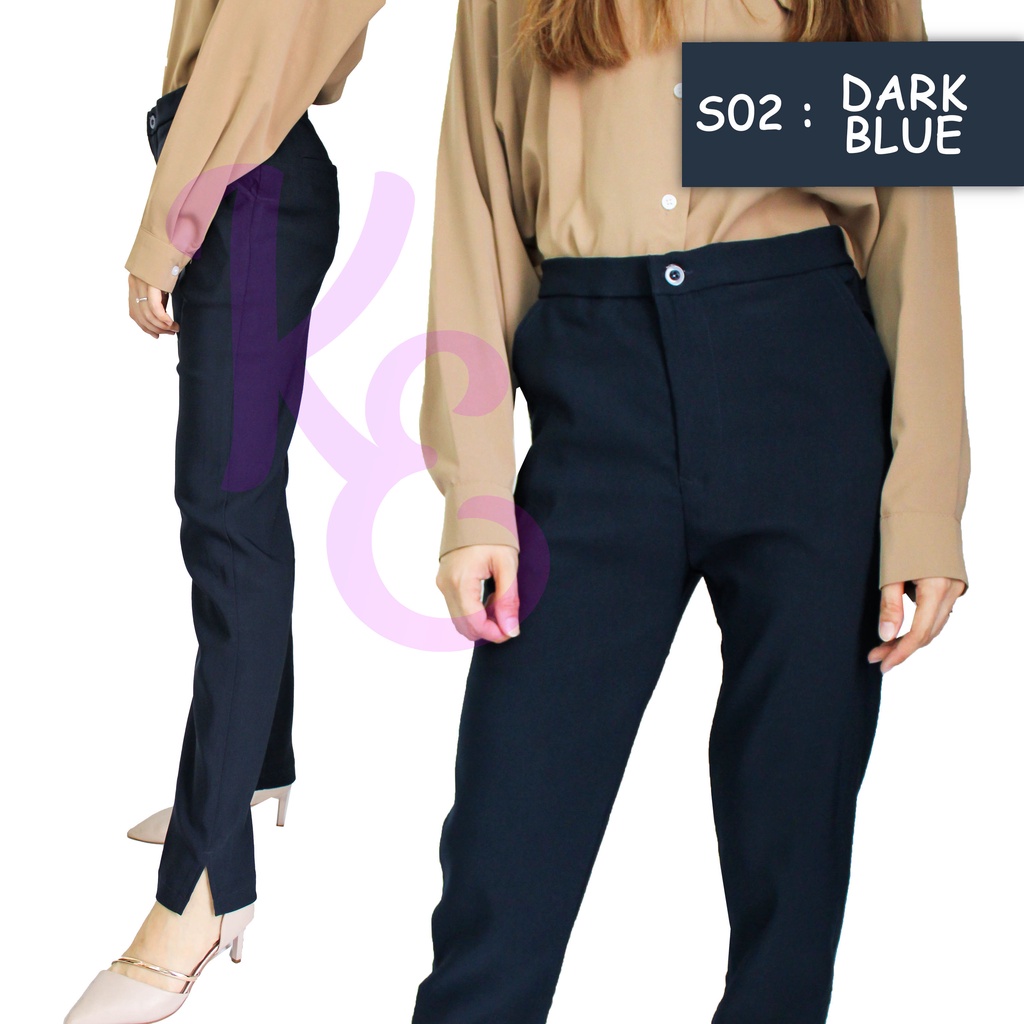 (KIKI)LADY/WOMEN LONG SLACK FORMAL OFFICE WEAR PANTS STRAIGHT CUT WORK ...