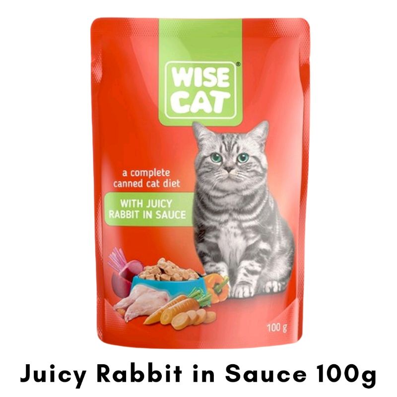 Wise Cat Cat Wet Food Pouch 100g Cat Food healthy wet food makanan