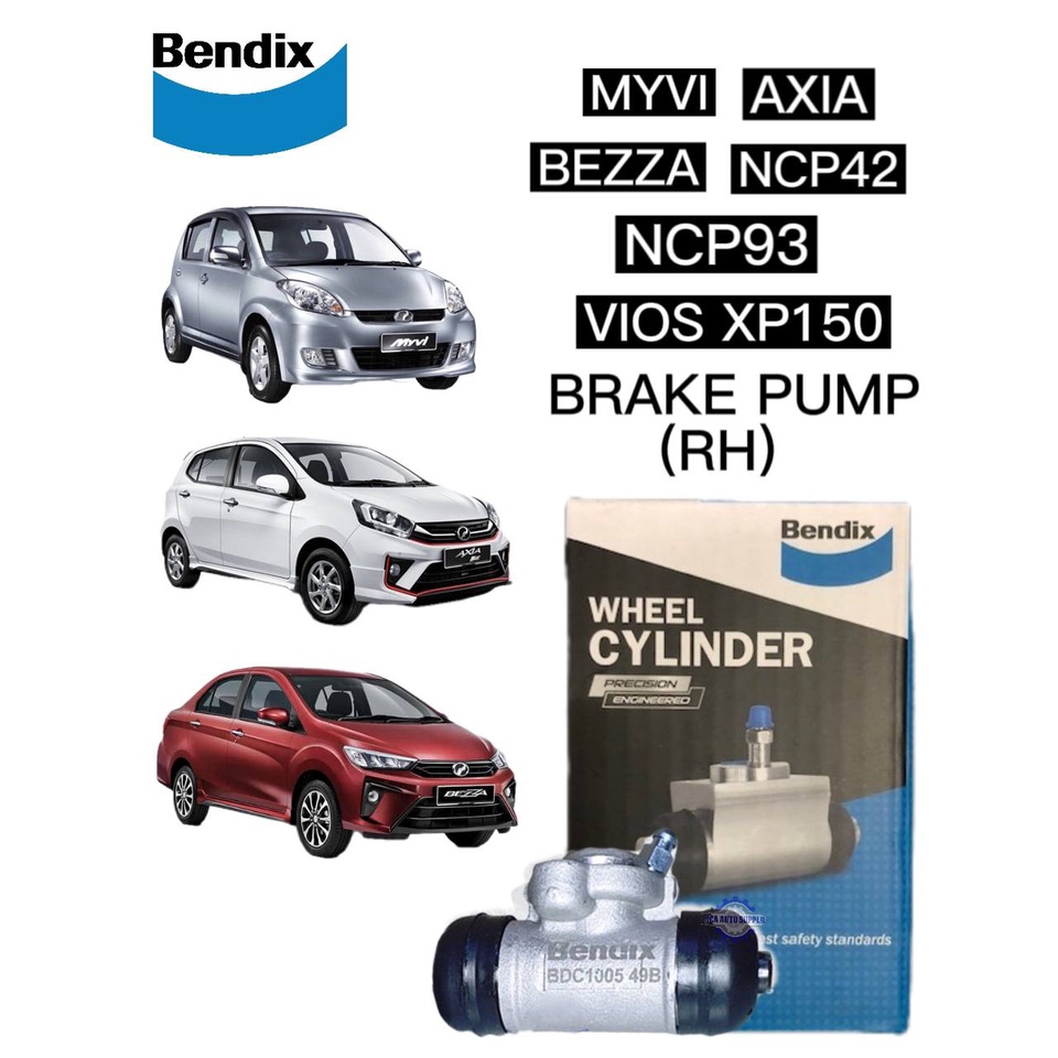 Myvi-Axia - Bezza - NCP42 - NCP93 - VIOS XP150 Rear (RH) (LH)Brake Pump ...