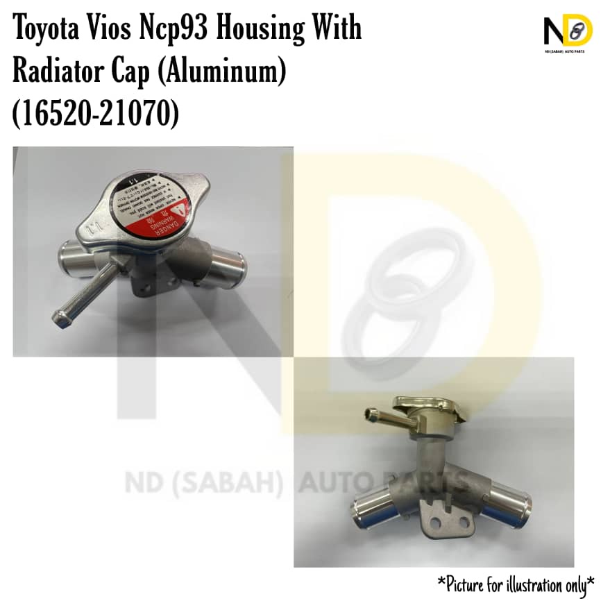 TOYOTA VIOS NCP93 / NCP150 RADIATOR HOUSING WITH RADIATOR CAP (ALUMINUM) (1652021070) Shopee