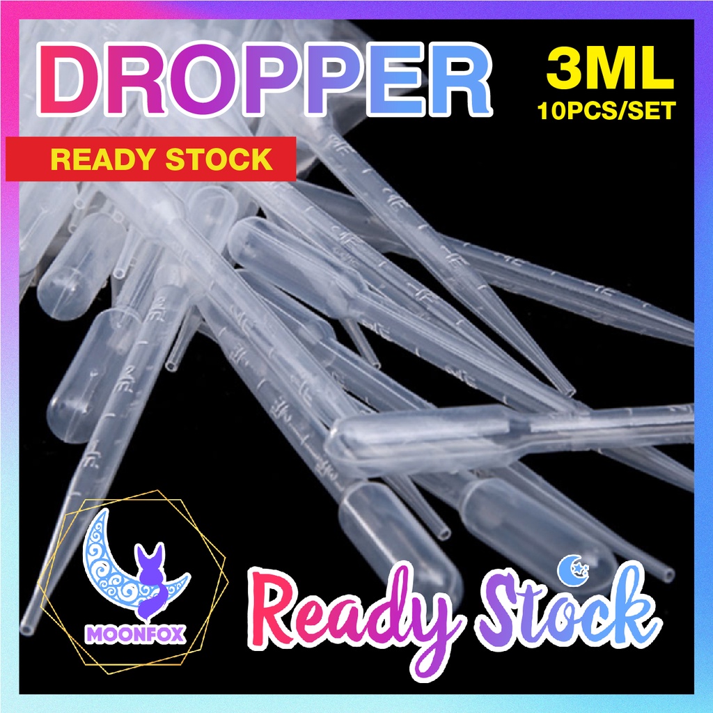 [ 20pcs ] 3ml Dropper Transfer Pipettes 一次性塑料巴氏吸管 Eye Dropper Essential ...