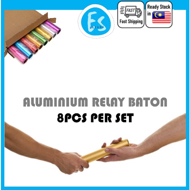 🌟Ready Stock 🌟Aluminium Relay Baton ( 8pcs per set ) Senior & Junior ...