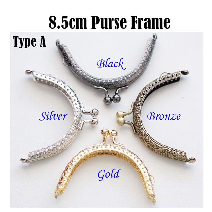 8pcs Metal Purse Frame 2 Styles Retro Kiss Clasp Lock Clasp Clutch Frames Purse Clasp Lock Clip Clasp, Adult Unisex, Size: One Size