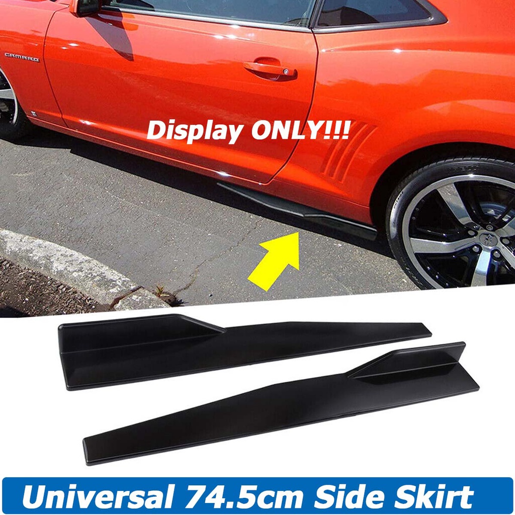 74.5cm Side Skirt Rocker Extension Apron Panel Body Kit Winglet Wings ...