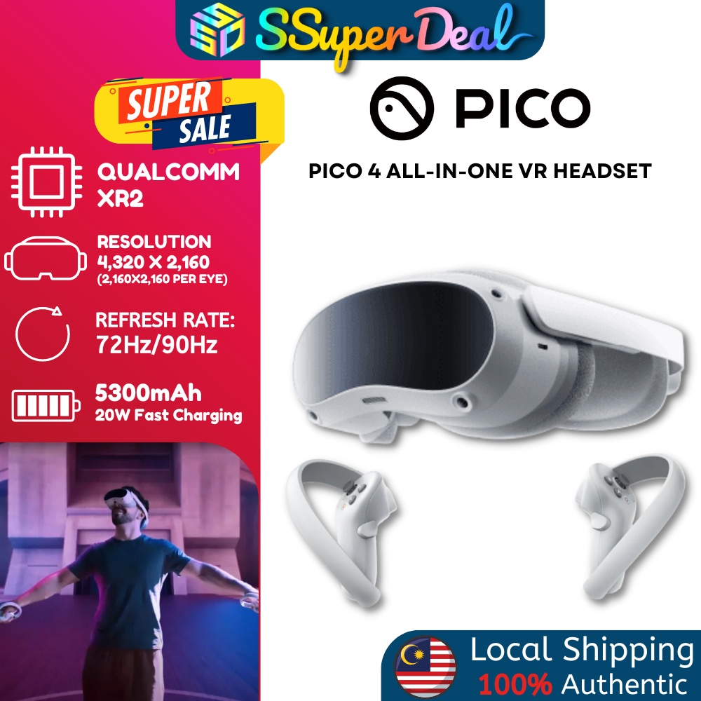 Pico 4 All-In-One Virtual Reality Headset 128GB (New) 