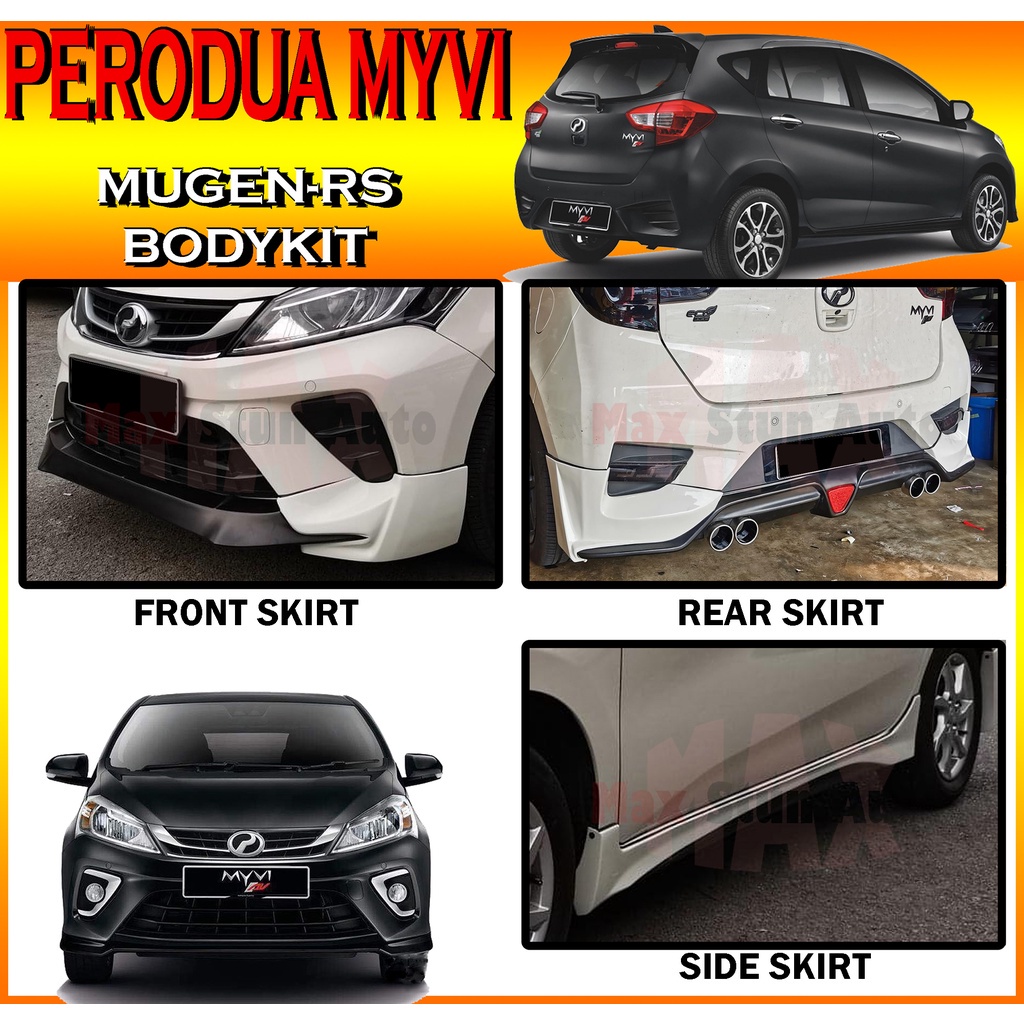 Perodua Myvi Gen Mugen Rs Style Fullset Bodykit Mg Rs