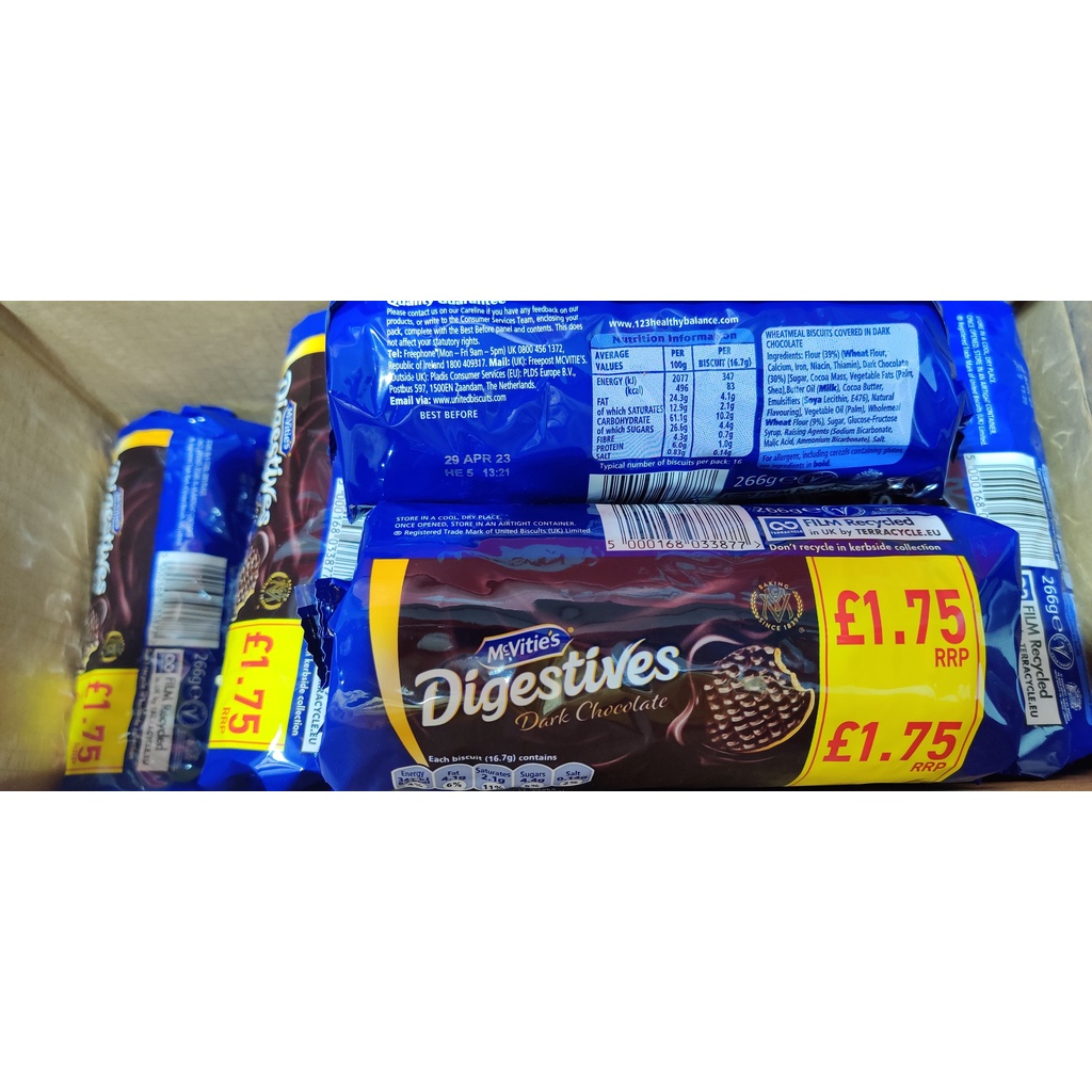 McVitie's Digestive Dark Chocolate 266g(Made In UK) | Shopee Malaysia