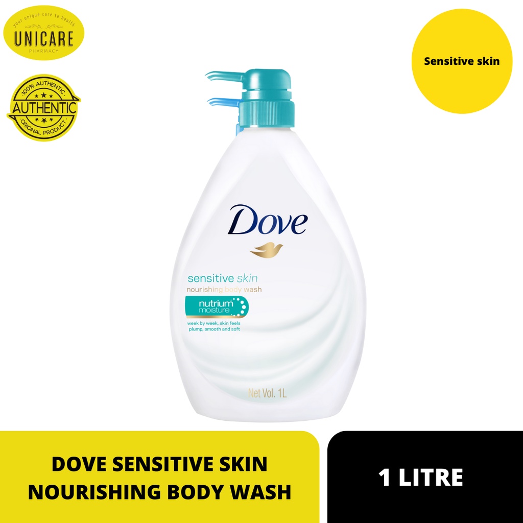 DOVE SENSITIVE SKIN NOURISHING BODY WASH 1L | Shopee Malaysia