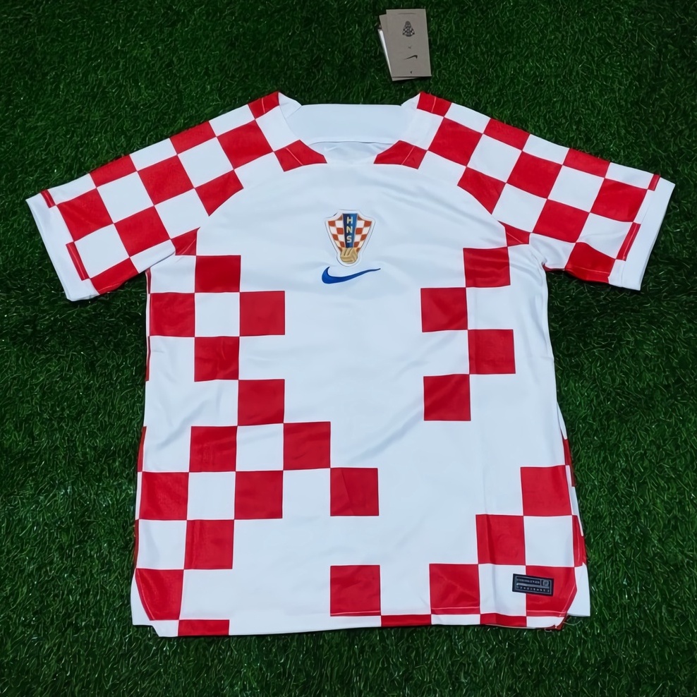PUTIH PRIA MERAH Jersey Men TIMNAS KROASIA HOME WORLD CUP Qatar 2022