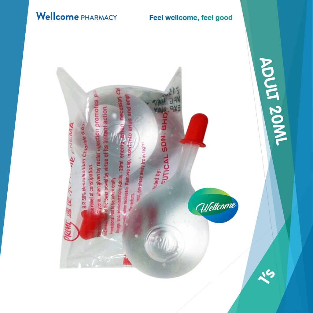 Prime Enema For Adult 20ml Shopee Malaysia