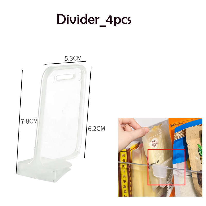 Locaupin Mini Fridge Hanging Organizer for Snacks Small Size