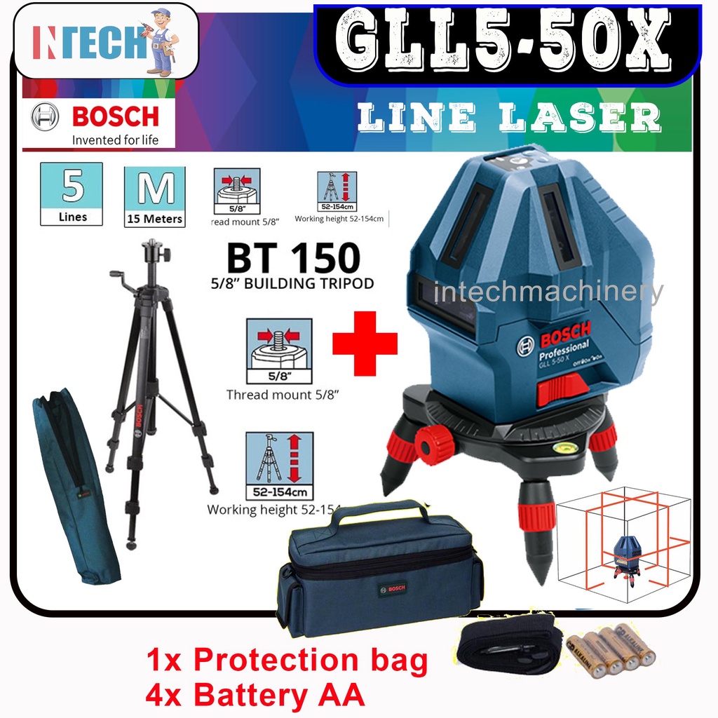 Bosch Line Laser GLL 5-50 X Malaysia 