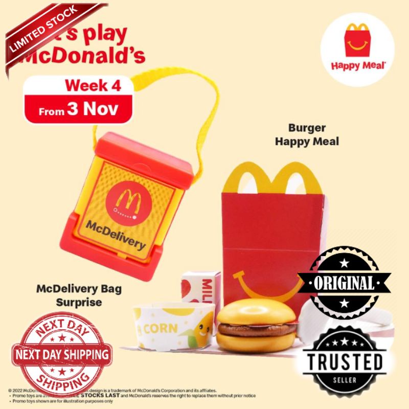 McDonald's Happy Meal Toys 2022 McDonald's Playset Burger Happy Meal
