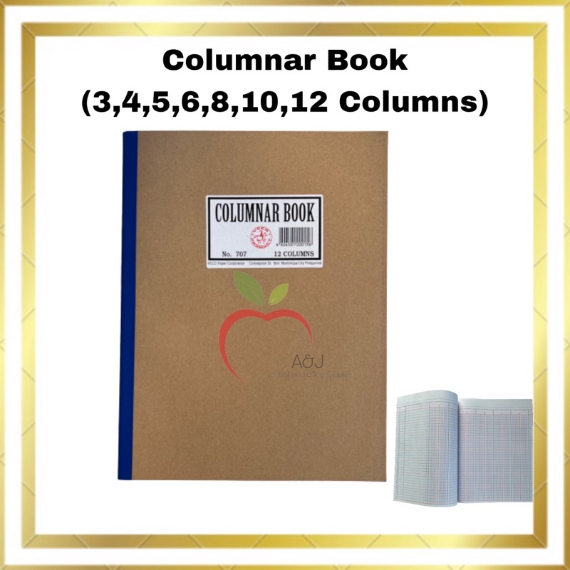 Veco/Vision Accounting Columnar Journal Ledger Record Purchase (3,4,5,6