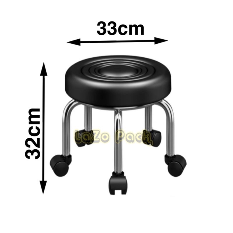 Kerusi Bangku Kaki Pendek Small Stool Round Chair Short Leg Salon