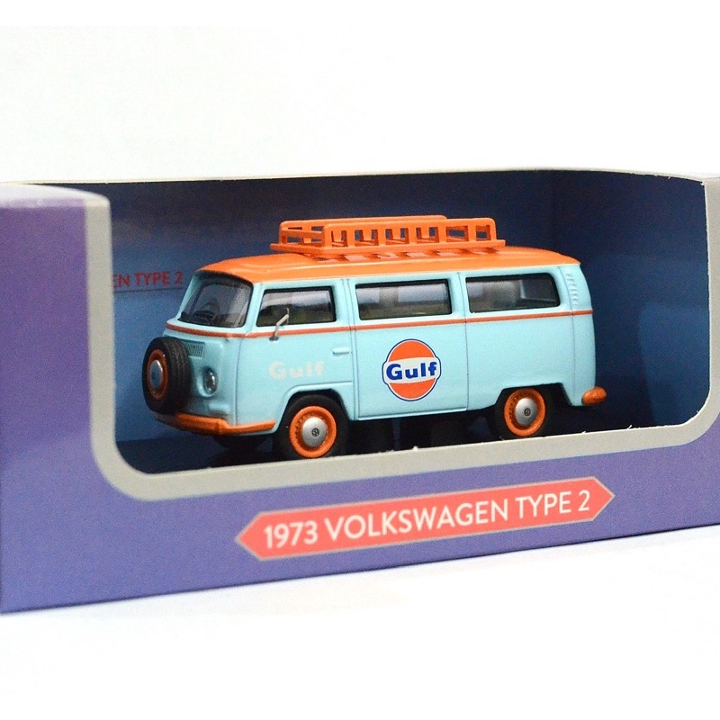 Volkswagen T2 Gulf – Miniature 1/43 – Artisanale, Pièce Unique – Hand Made