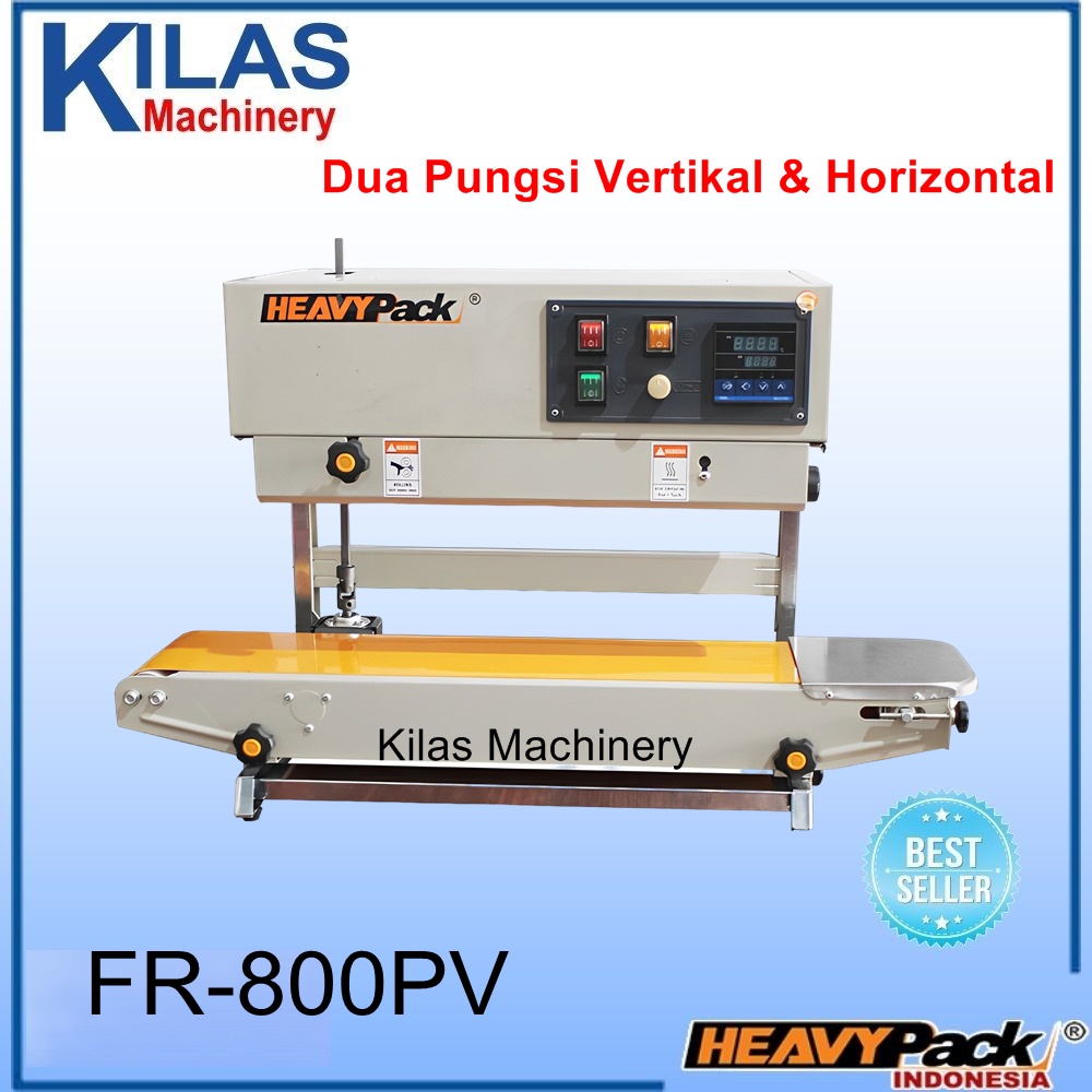 MESIN Continuous Band Sealer Plastic Seal Press Machine FR800PV