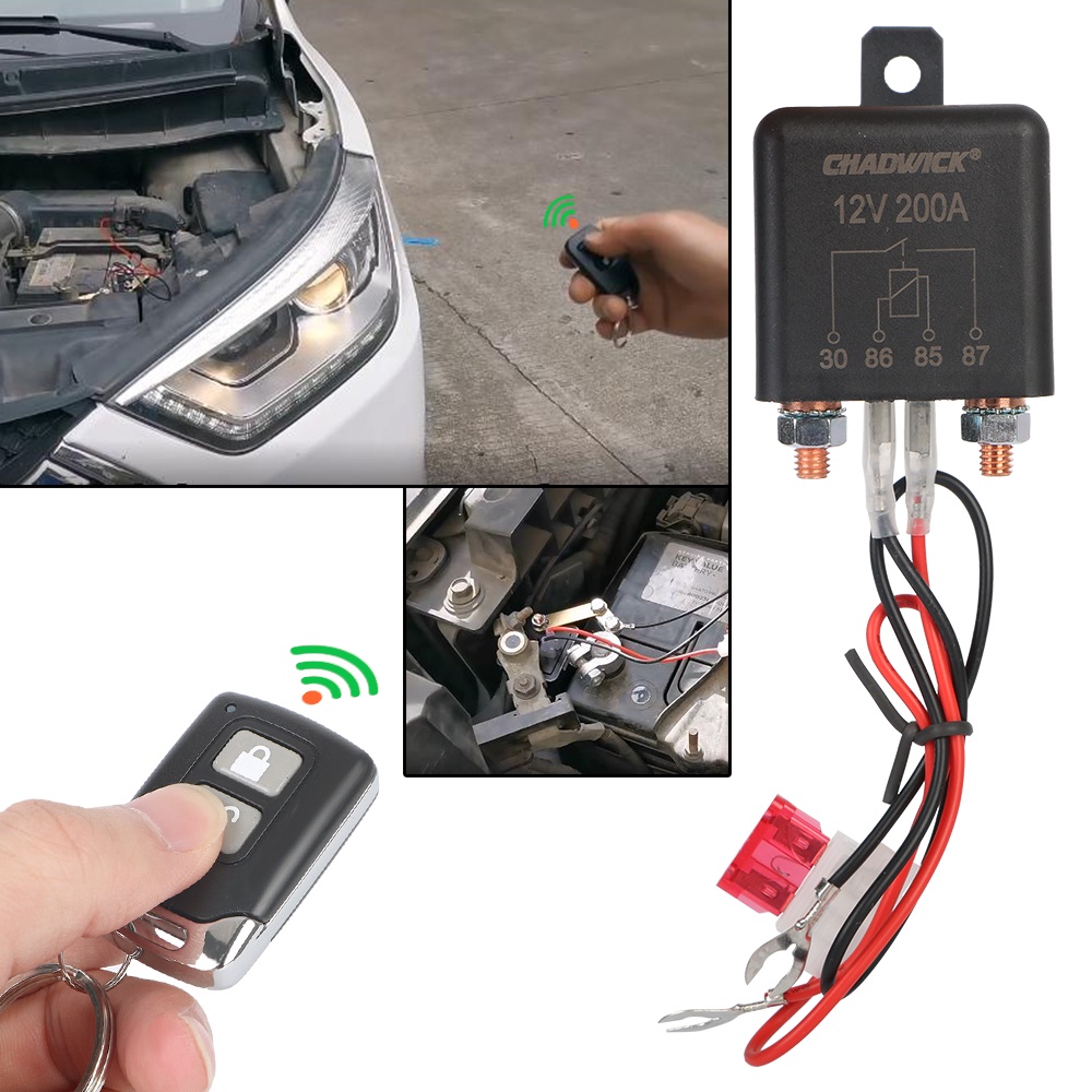 Wireless Remote 12V 200A Intelligent Circuit Cut Off Car Battery ...