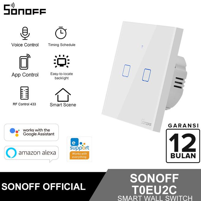 Sonoff smart Wall Switch wifi T0EU2C wireless Switch smart home IOT